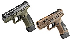 Beretta APX A1 Ported in olive drab green with orange front sights