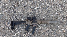 LWRC IC-9 9mm PCC pistol in FDE Cerakote