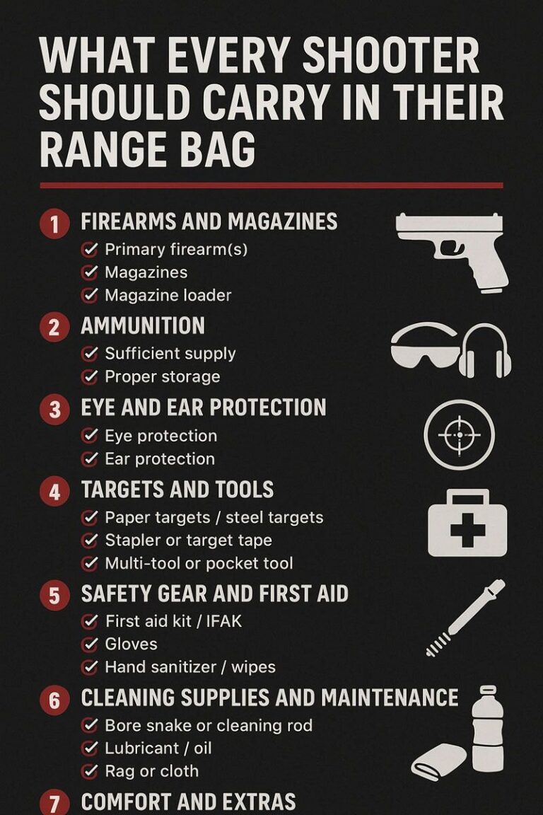 Beginner wearing safety glasses and ear muffs at a shooting range