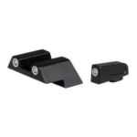 American Tactical ATI NIGHT SIGHT FOR GLK LRG FRAME, black front and rear sights with green dots