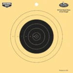 Birchwood Casey Dirty Bird 8-inch 50 Yard Small Bore Reactive Target, front view with black rings