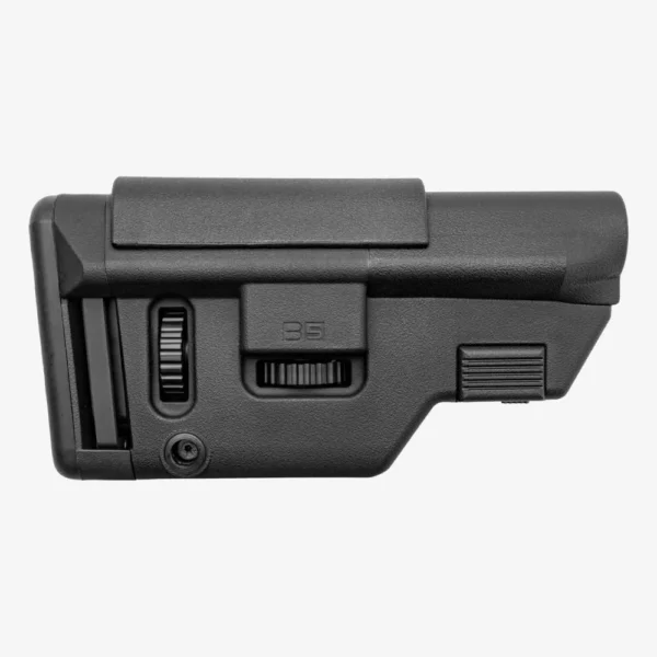 B5 Systems B5 Collapsible Precision Stock Medium, black right-side view with cheek rest