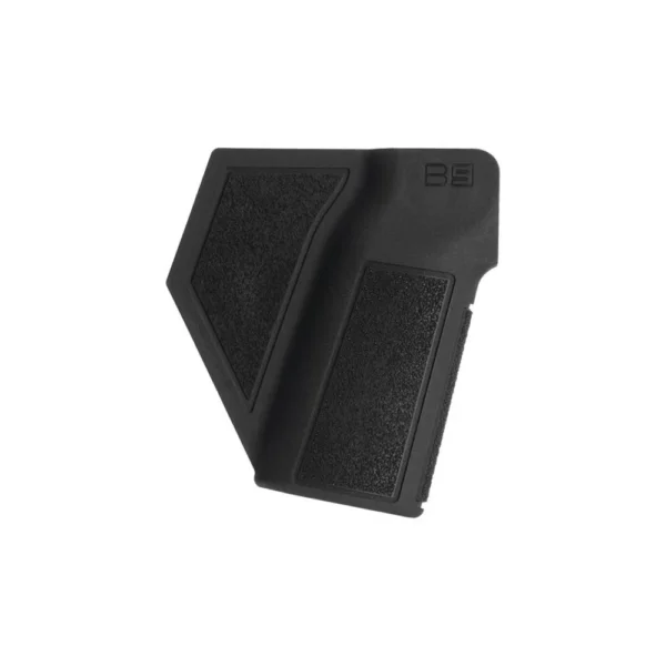 B5 Systems P-Grip, black rifle grip with textured panels, left-side view