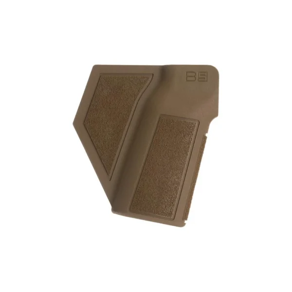 B5 Systems P-Grip C rifle grip, coyote brown, side view with textured panels