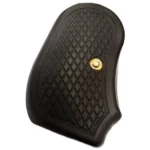 Bond Arms B6 Grip with Textured Back Strap, black front view with diamond texture and brass screw