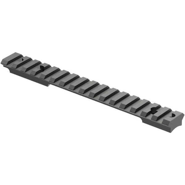 Leupold BackCountry Cross-Slot Bases Nosler M21 LA Matte, black rail in angled top view