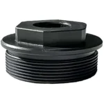 Banish 6223 Direct Thread Mount, black threaded mount in angled top view