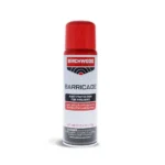 Birchwood Casey Barricade Rust Preventative aerosol can with red cap, front view