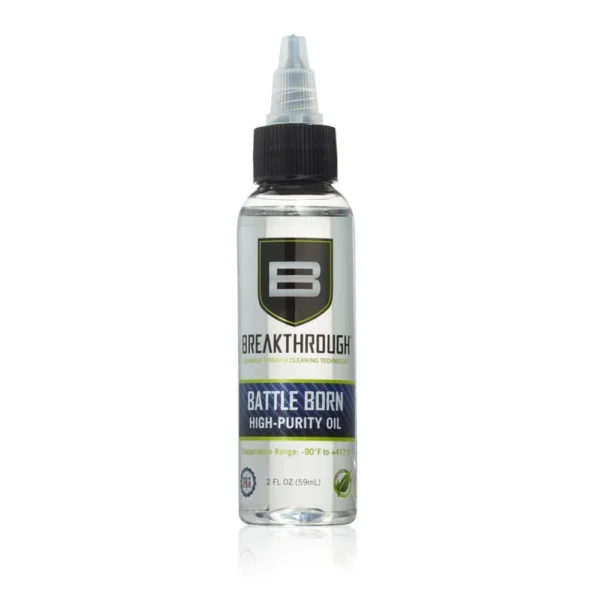 The Allen Company Inc. Breakthrough Battle Born Oil, clear bottle with pointed applicator cap