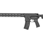 Bravo Company BCM RECCE-18 MCMR black rifle, right-side view with rail, magazine and stock