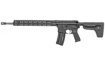 Bravo Company BCM RECCE-18 MCMR black rifle, right-side view with rail, magazine and stock
