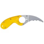 Columbia River Knife & Tool CRKT Bear Claw Fixed Knife 2-2/5" Hawkbill Blade Yellow - alternate view 2