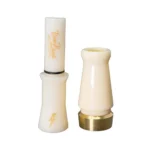 Higdon Outdoors Power Calls Beau Brooks Signature Hybrid duck call, ivory two-piece view