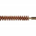 Pro-Shot Benchrest Brass Core/Bronze Bristle Rifle Bore Brush, side view with threaded end