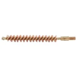 Pro-Shot Benchrest Brass Core/Bronze Bristle Rifle Bore Brush, bronze spiral brush, side view