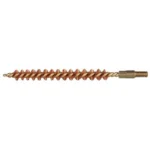 Pro-Shot Benchrest Brass Core/Bronze Bristle Rifle Bore Brush, side view with threaded end