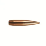 Berger Hybrid Target Bullets, copper-colored pointed bullet in side view