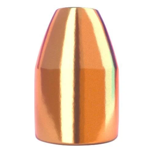 Berry's Superior Plated Pistol Bullets, single copper-colored bullet upright in side view