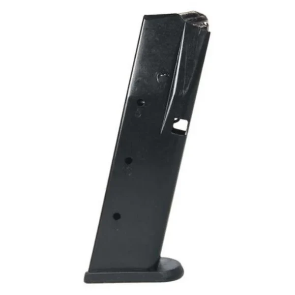Bersa Thunder 380 Plus Handgun Magazine, black matte steel side view with black base plate