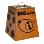 Big Shot Pro Hunter 18 Broadhead Archery Target, orange cube with handle and target dots