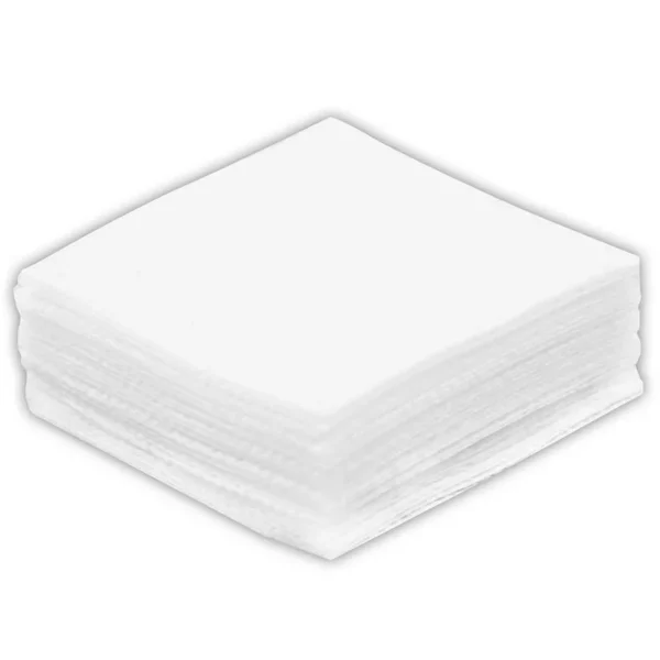 Birchwood Casey B/C PATCHES 2-1/4 .38-.45 CAL 500PK, stacked white square cleaning patches