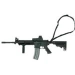 Blackhawk! Storm Single Point Sling, black loop sling shown attached to a black rifle
