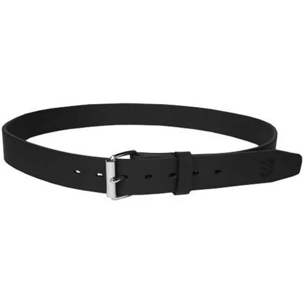 Blackhawk EDC Gun Belt, black leather belt with standard silver buckle