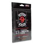 Hoppe's Black Lubricated Cloth, black retail pouch with red and white label