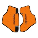 Higdon Outdoors MOmarsh Versa Vest Replacement Panels, two orange quilted panels with black trim