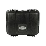 Boyt H15 Compact Double Handgun/Accessory Hard Case, black front view with handle and latches