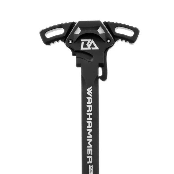 BREEK WRHMR M2 MICRO L AR15 charging handle, black top view with ambidextrous levers