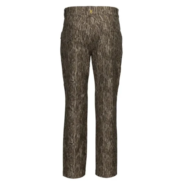 Browning Field Pro Pant, front view in Mossy Oak Bottomland camouflage