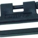 Outdoor Connection The Brute E-Z Detachable Sling Swivel, black side view with threaded clamp