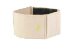 STICKY GUARD HER BELT 20-31 LG TAN, tan three-quarter view with front panel and black lining