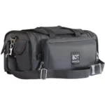 Bulldog Tactical Shooters Duffel Bag, black front view with carry handles, shoulder strap and pockets