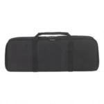 Bulldog Ultra Compact AR-15 Discreet Carry Rifle Case, black side view with handles and zip pocket