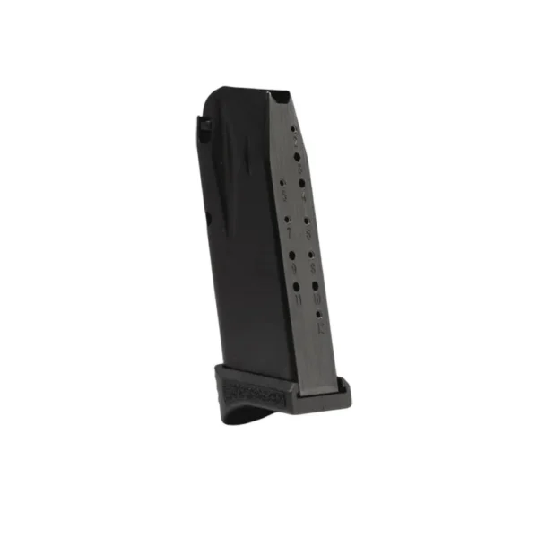 Century Arms Canik TP9 Elite SC black magazine angled side view with witness holes and finger rest