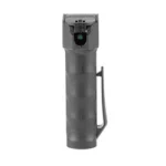 Caliber Gourmet CBG S&W PEPPER SPRAY .75 OZ BLK black canister front view with pocket clip