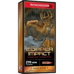 Winchester Ammunition Winchester Copper Impact Rifle Ammunition 270 WSM 130 gr. PT 3215 fps 20/ct