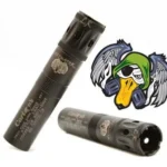 Carlson's Cremator Waterfowl Long-Range Ported Choke Tube, two dark tubes with ported ends
