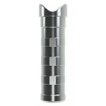 Gold Tip Crossbow Nock Laser II & III, silver aluminum nocks stacked with moon-shaped top