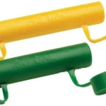 CVA Magnum Speed Loader yellow and green capped loader tubes, side view