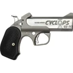 BOND CYCLOPS stainless derringer, left-side view with black textured grip