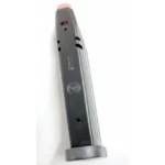 CZ P-10F P09 magazine, gray extended body with black base plate and red follower