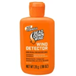 Dead Down Wind Wind Detector, orange bottle with ribbed cap and front label