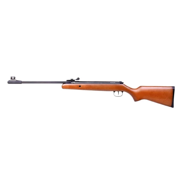 BLS Supply (Blue Line) DIANA Two-Forty Air Gun Rifle, right-side view with brown stock and black barrel