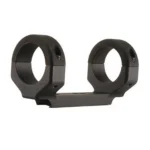DNZ Game Reaper Scope Mount, black one-piece mount with two circular rings, angled side view