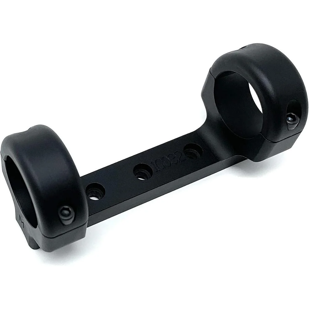 dnz-game-reaper-cva-rifle-scope-mount-primary DNZ CVA Rifle Medium Mount, black angled view with two circular rings and one-piece base