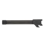 Springfield Echelon Threaded Barrel Kit, black barrel in side view with thread protector