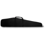 Bulldog 48-inch Economy Rifle Case, black side view with carry handle and zip closure